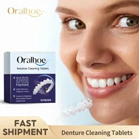 Denture Cleansing Tablet Whitening Remove Tooth Plaque Reduce Odor Oral Mouth Hygiene Care Fresh Breath Retainer Cleaner Tablets