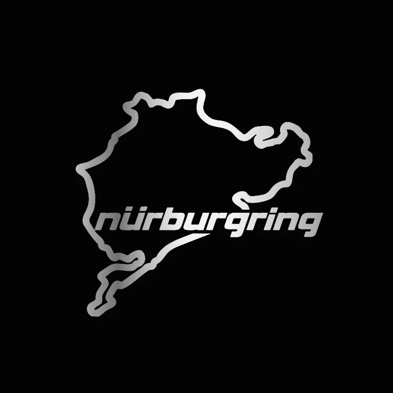 14*12,5 cm Auto Styling Racing Road Racing Nürburgring Kreative Auf Auto Aufkleber Aufkleber Heckscheibe 3D Lustige Aufkleber Aufkleber Aufkleber