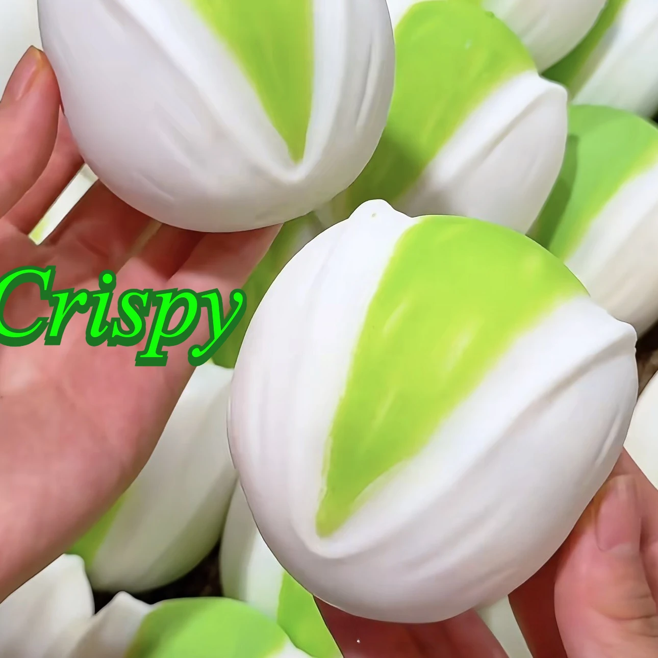 Pistachio Handmade Squishy Ball Crunchy Stress Ball Squishy Toys Moldable Squeeze Ball ASMR Sensory Anti Stress Fidget Toys