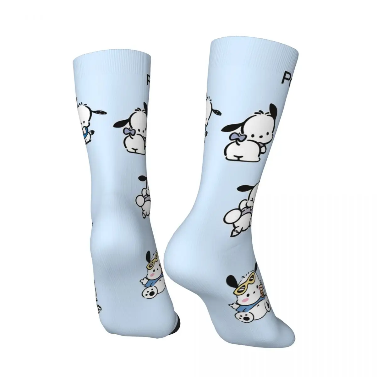 ポチャッコ白犬キャラクターストッキングメンズソックス快適なカジュアルソックス春屋外滑り止めグラフィックソックスギフト