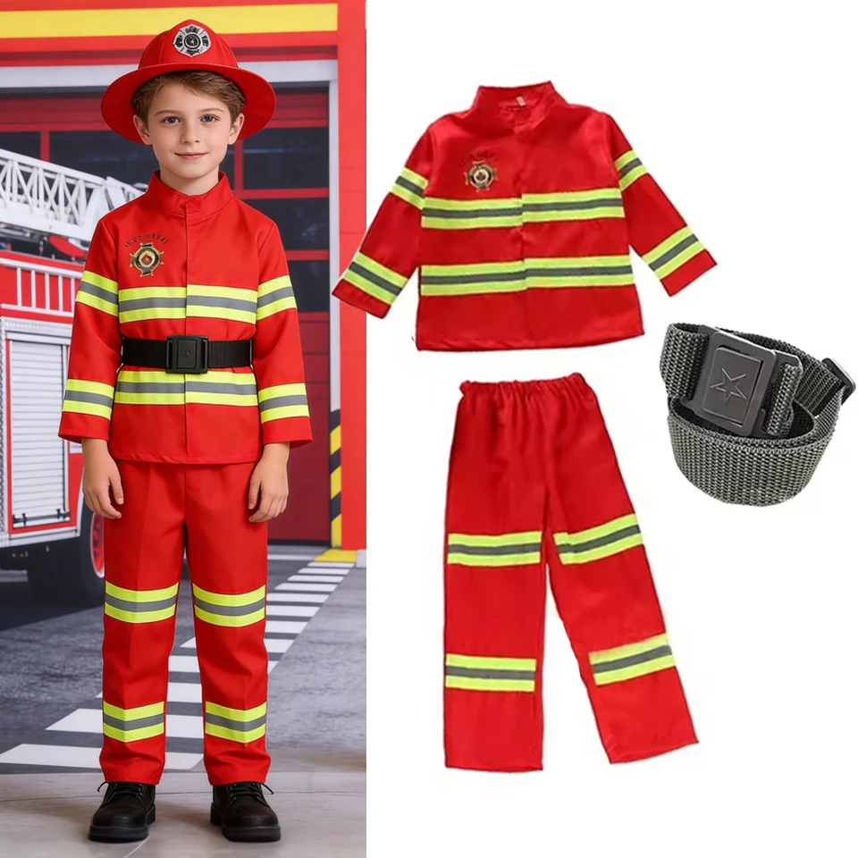 Disfraz De Bombero Para Niños De 3 A 5 Años, Disfraz De Bombero Para Niños W | Cuotas sin interés
