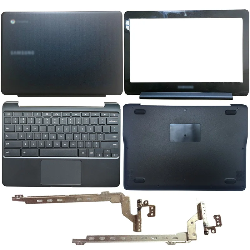 NEW For Samsung Chromebook 3 XE500C13 Laptop LCD Back Cover/Front Bezel/Hinges/Palmrest/Bottom Case BA98-00759A BA98-00603A