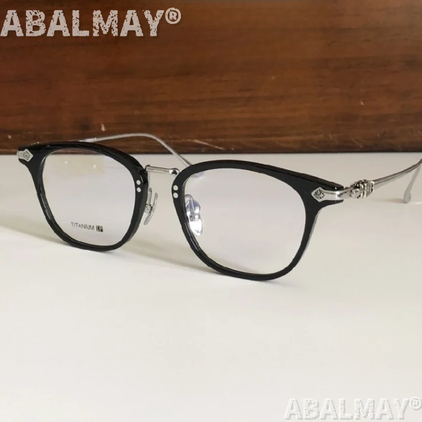 نظارات بصرية مصممة عالية الجودة للرجال والنساء مقاس SHAGASS 52-20 إطار نظارات طبية فاخر للأعمال من التيتانيوم