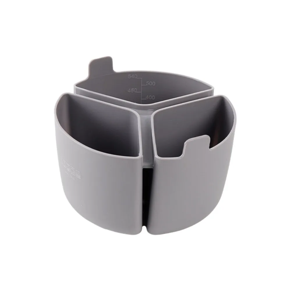Food-grade Silicone Divided Stewpot Anti-slip Bottom Large Capacity 3 Grids Inner Pot 1800ml Heat-resistant Handle