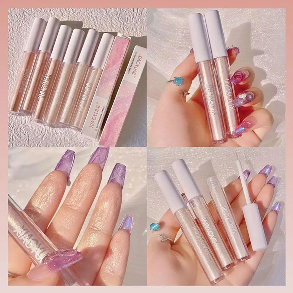 Cień do powiek w płynie połyskujący brokat wodoodporny eyeliner połyskujący cień do powiek Party makijaż oczu Eyeliner przybory kosmetyczne C5J9