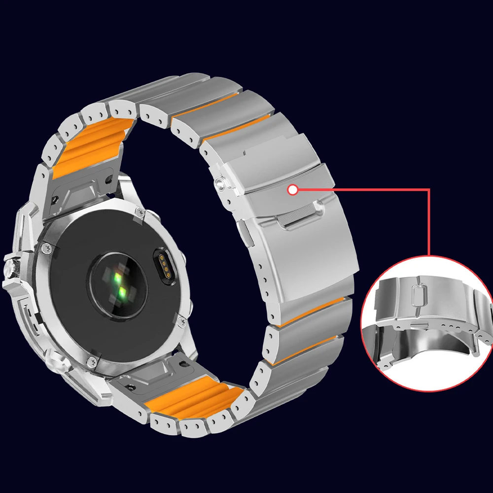 

Титановый ремешок Quickfit 26 мм 22 мм для часов Garmin Fenix 8 7X Pro Tactix 7 EPIX Pro 51 мм Enduro 3 2X Instinct 3 50 мм Correa