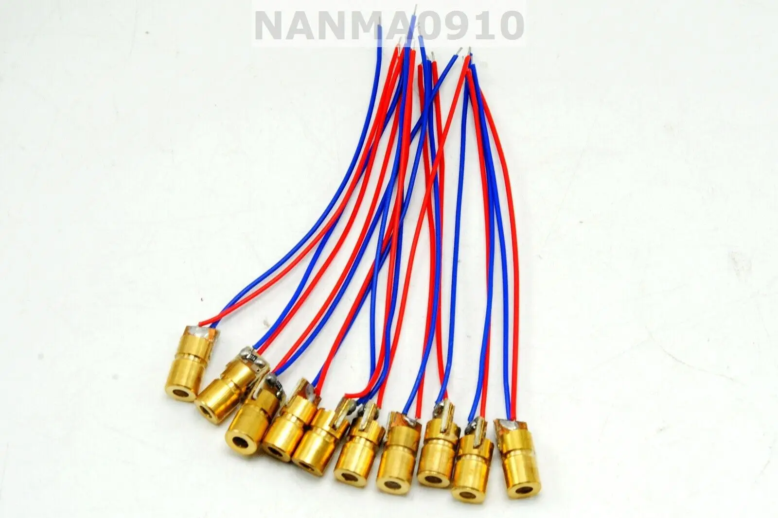 10pcs 6mm Dia Mini-type 650nm Red Laser Dot Module 1mW-3mW LED Lighting w/ Driver 3V