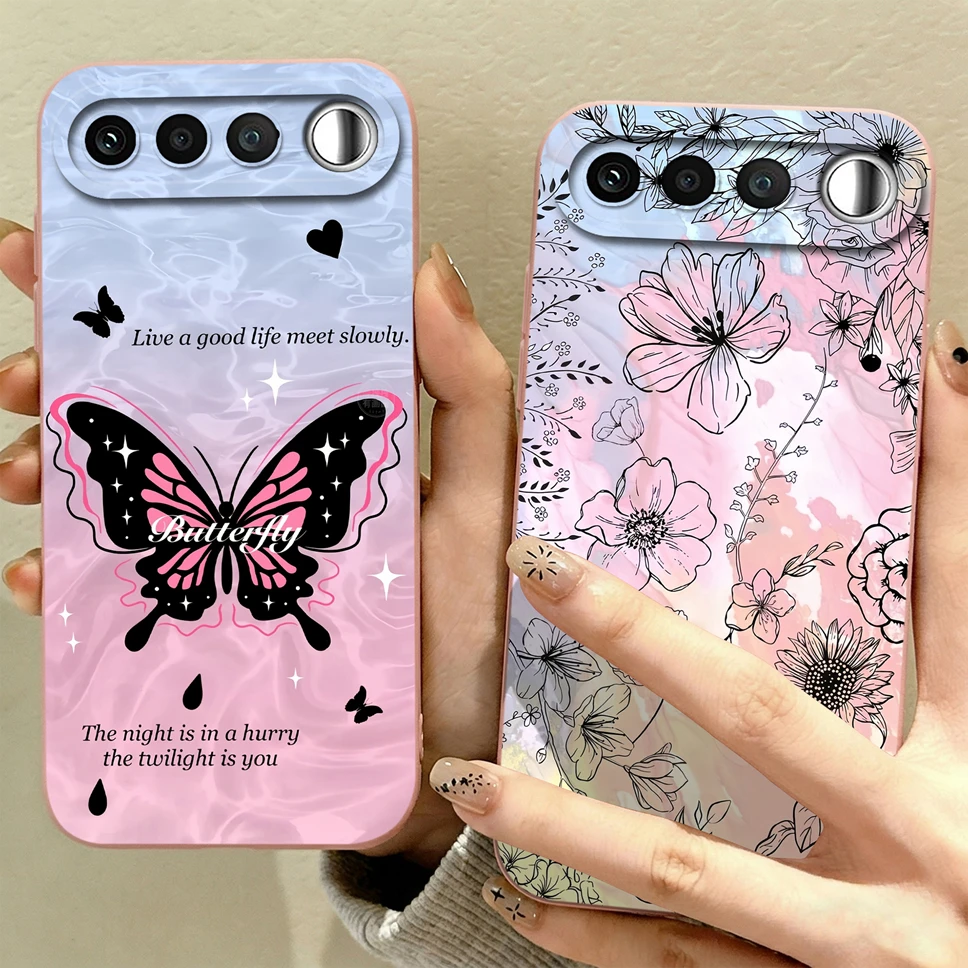 Case For Realme 16 Pro Plus 16T Oil Painting Flower Soft Liquid Silicone Lens Protection Cover For Realme16T 5G Anti Drop Shell