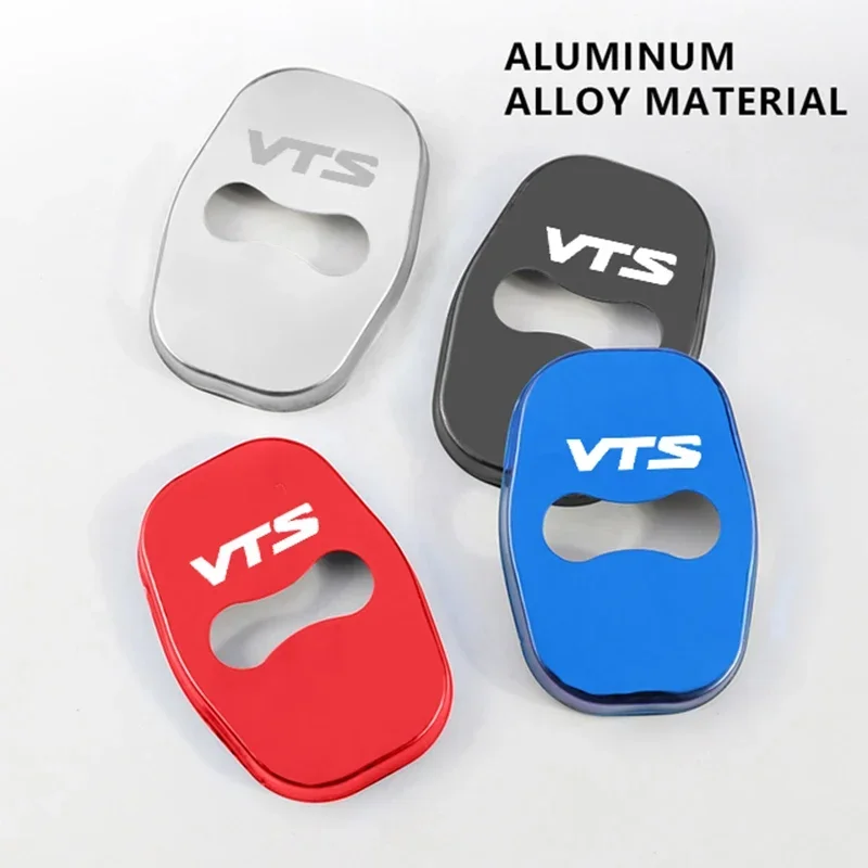 4PCS Stainless Steel Car Styling Auto Door Lock Buckle Cover For Citroen VTS Badge C2 C4 C3 C5 C8 Berlingo Xsara Anti-rust Case