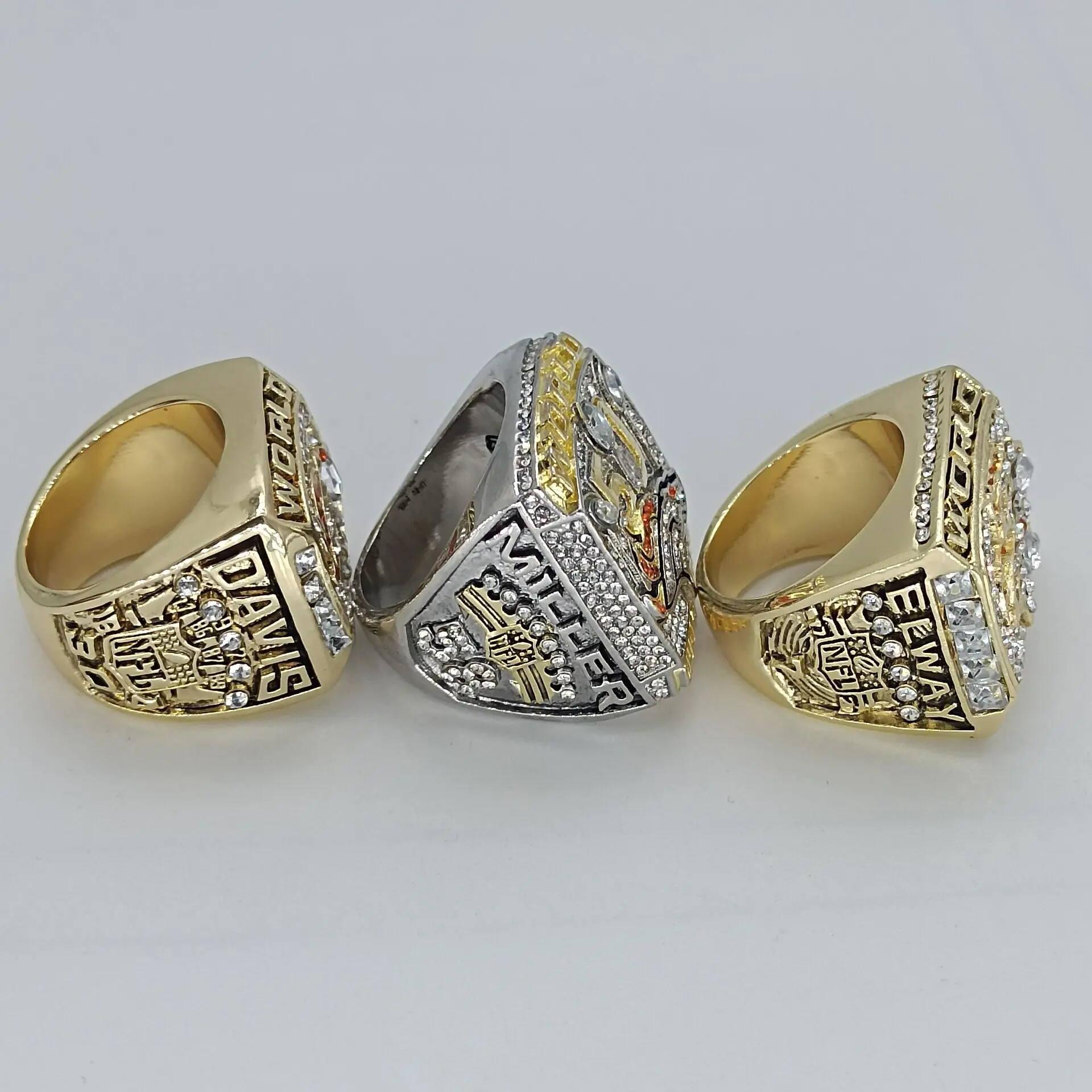 1997/1998/2015 بطولة كرة القدم خاتم هدية مروحة خاتم تذكارية هدية الأزياء والمجوهرات