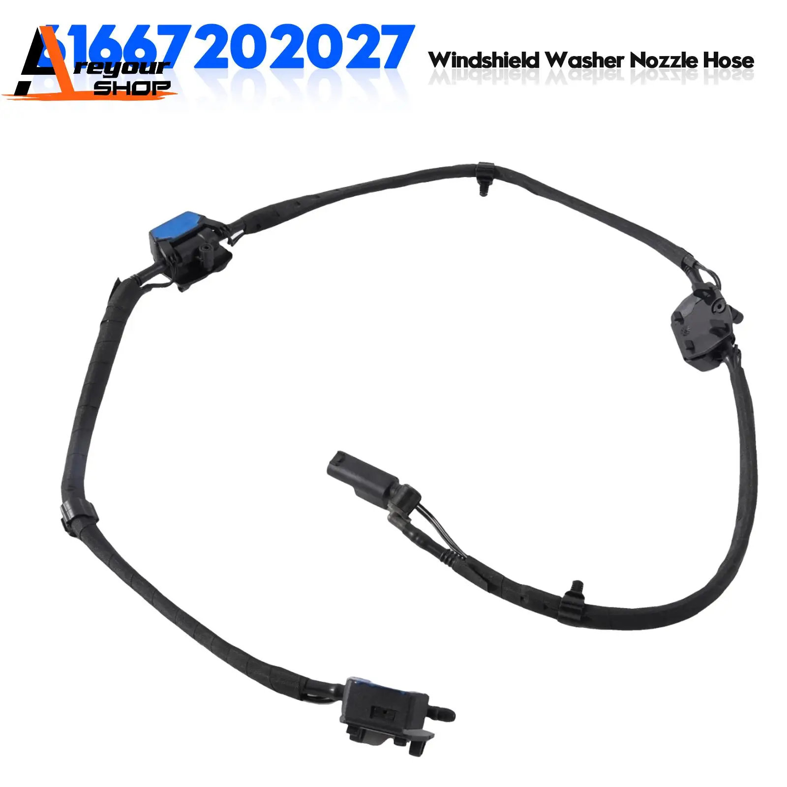 

Areyourshop Шланг форсунки омывателя лобового стекла для BMW 740i 740Li 750Li 760Li 750Li 61667202027
