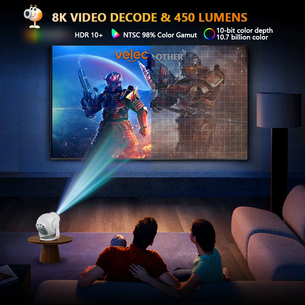TP360 Projector: Android 14 8K - Home Cinema Hdmi review and price