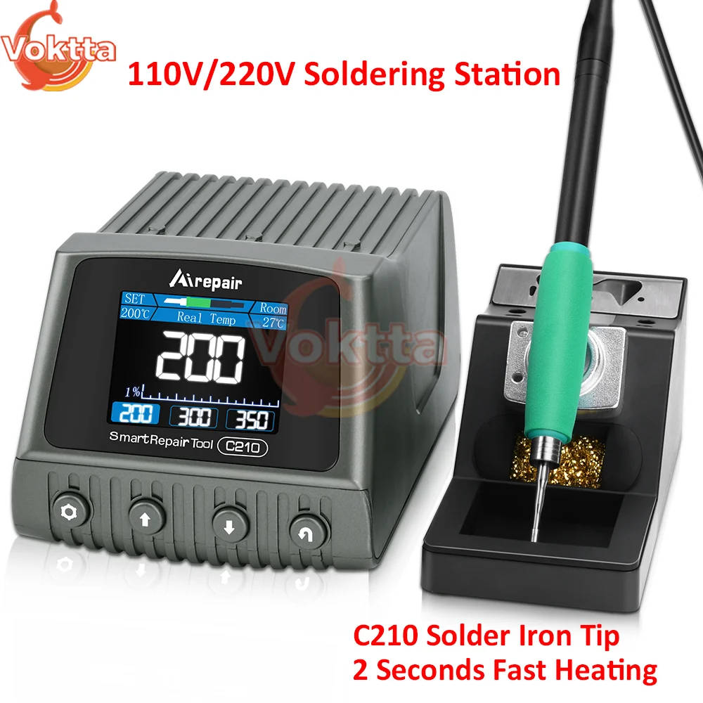 

210 Soldering Station 2 Seconds Fast Heating Repaid Electronic Soldering Iron C210 Solder Iron Tip Welding Rework Station Tool