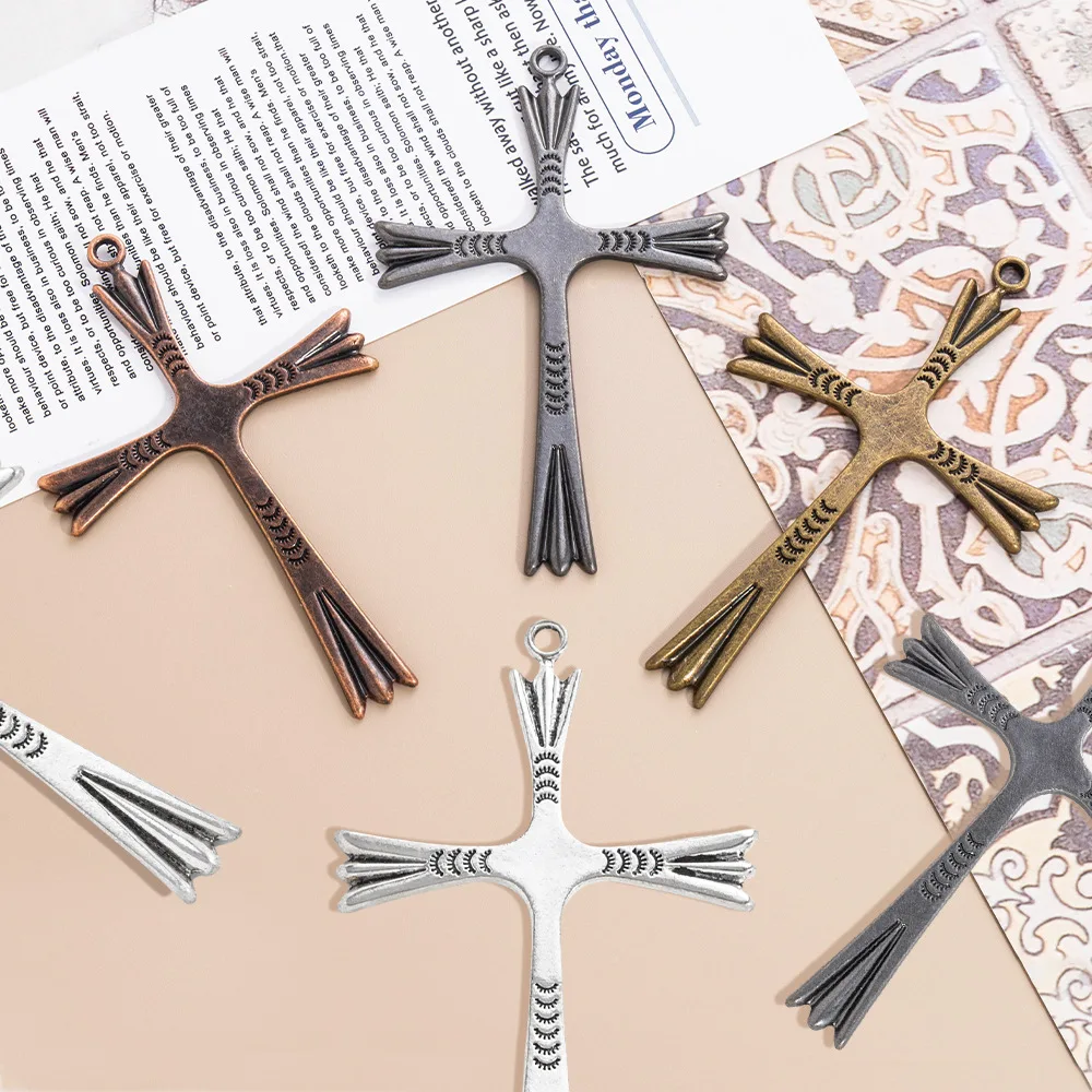 

Popular cross-shaped fashion clothing accessories suitable for both men and women, diy personalized new fashion accessories