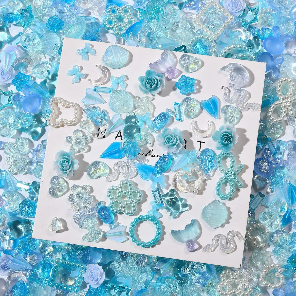 

30PCS Summer Nail Art Decorations - Colorful Bowknots, Flowers, Hearts & Cartoon Charms for DIY Manicure, Cute Sparkling Nail