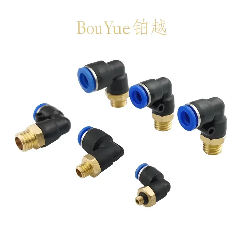 for PL8/10/6/4 Right Angle Elbow Pneumatic Quick Insert Connector Metric Thread Mold for M6/M10/M12