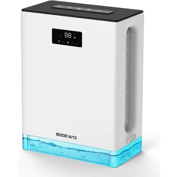 BIZEWO Dehumidifier for Home, Queit Dehumidifiers for Basement, Bathroom, Bedroom with 101 oz Water Tank