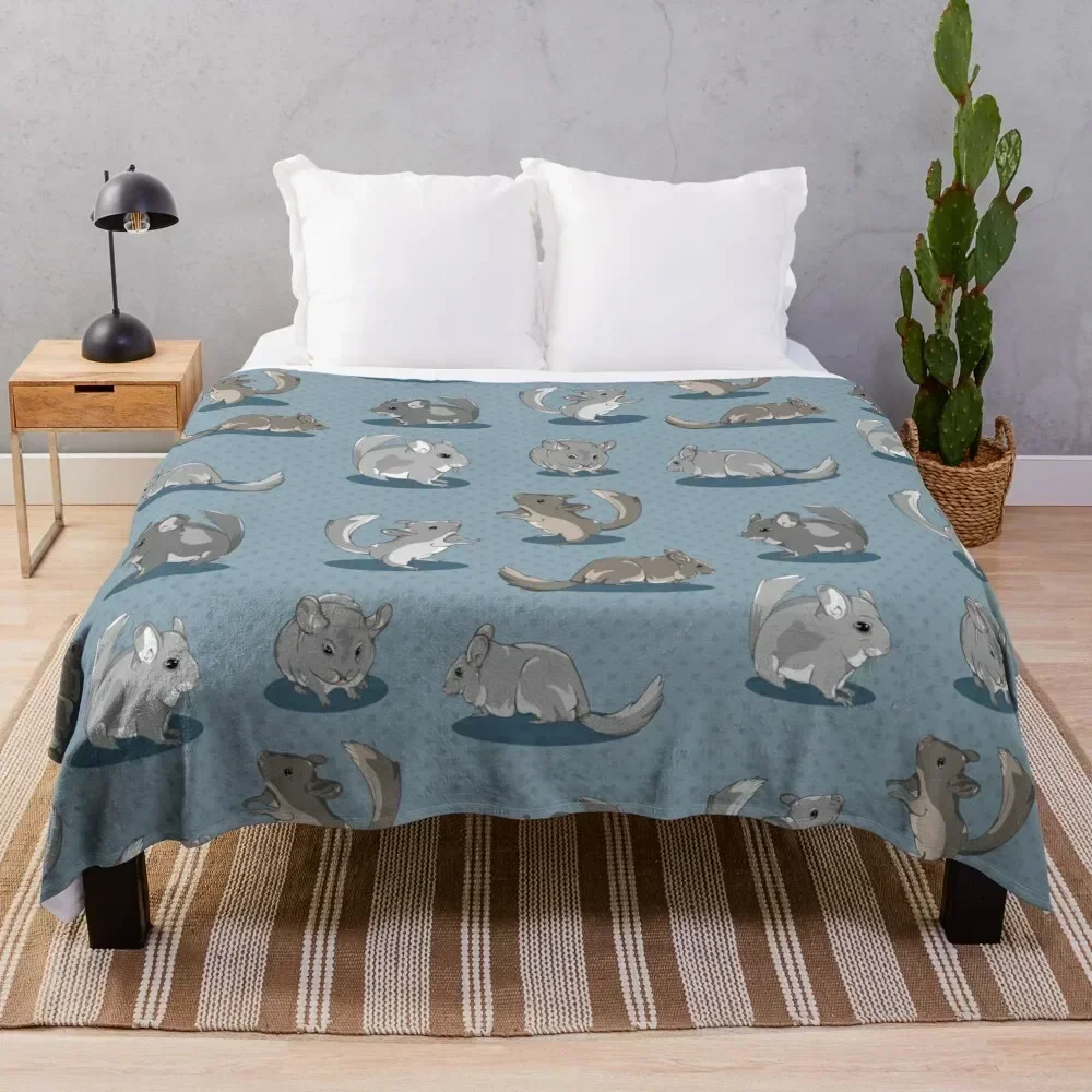 

Chinchilla Pattern Throw Blanket Fade Resistant Durable Throw Blanket
