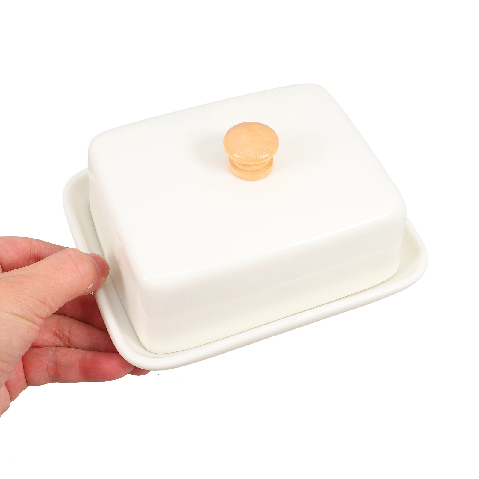 

Box Ceramic Lid Wide Bowl for Counter Butter Dish Household Moisture Wide Butter Dish Cheese Container