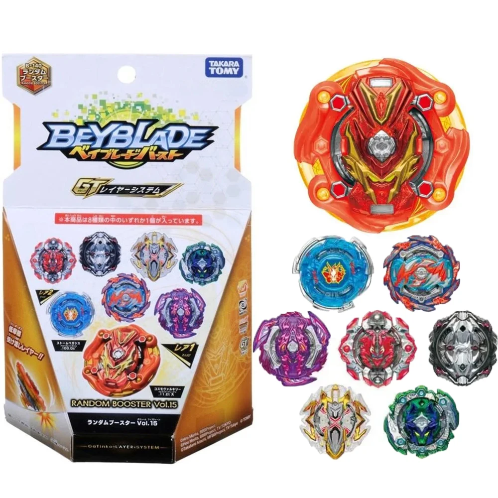 

GENUINE TAKARA TOMY BEY B-140 Random Booster Vol.15 BLADE NEW WITH ORIGINAL PACKAGING SET GT B 140