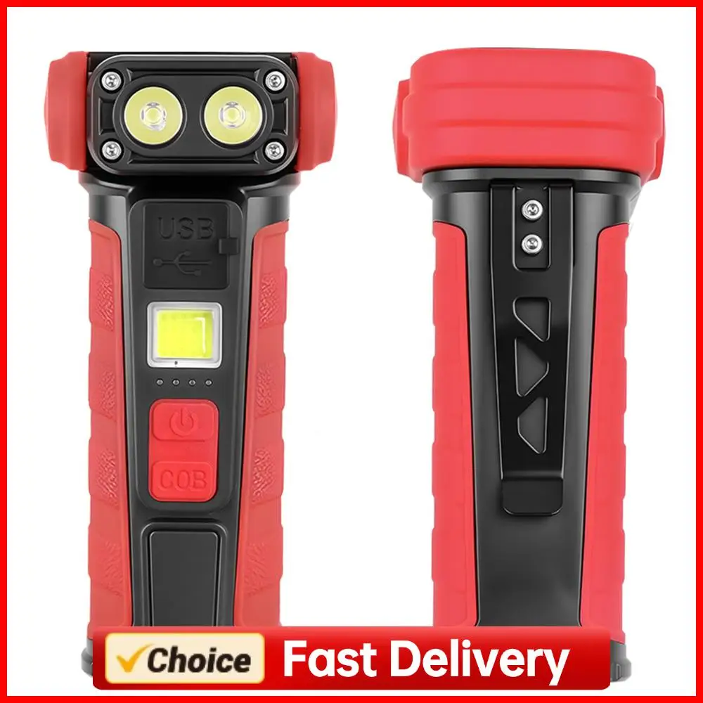 

Rotating Work Light Rechargeable Flashlight Camping Torch for Work and Outdoor