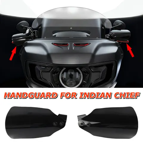 2025 Heavy Duty Handguard Universal Kits For Indian Chief/Chieftain Motorcycle Hand Protector Shield Cover Challenger Roadmaster