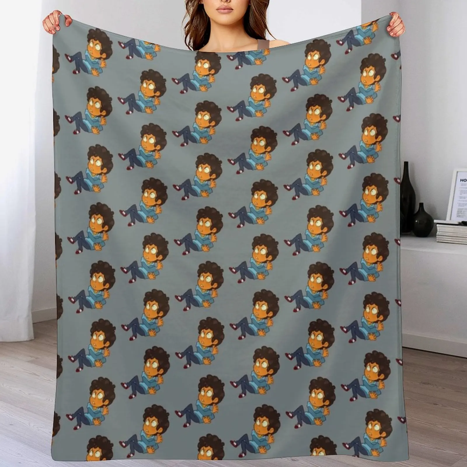 

Camp Camp- Shoked Max Throw Blanket Stylish Decor Blanket Gift for Friends Roommate