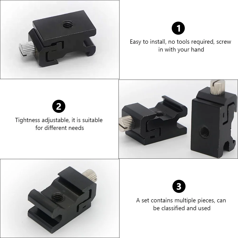 

8Pcs Hot Shoe Mount Adapter Set for Dslr Camera Rig Supply Tripod Screw Flash Stand Easy Install No Tools Required