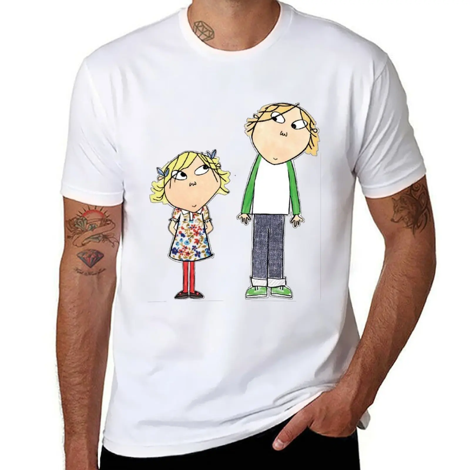 

Charlie & Lola T-Shirt Fashion Simple Casual Tee Shirt