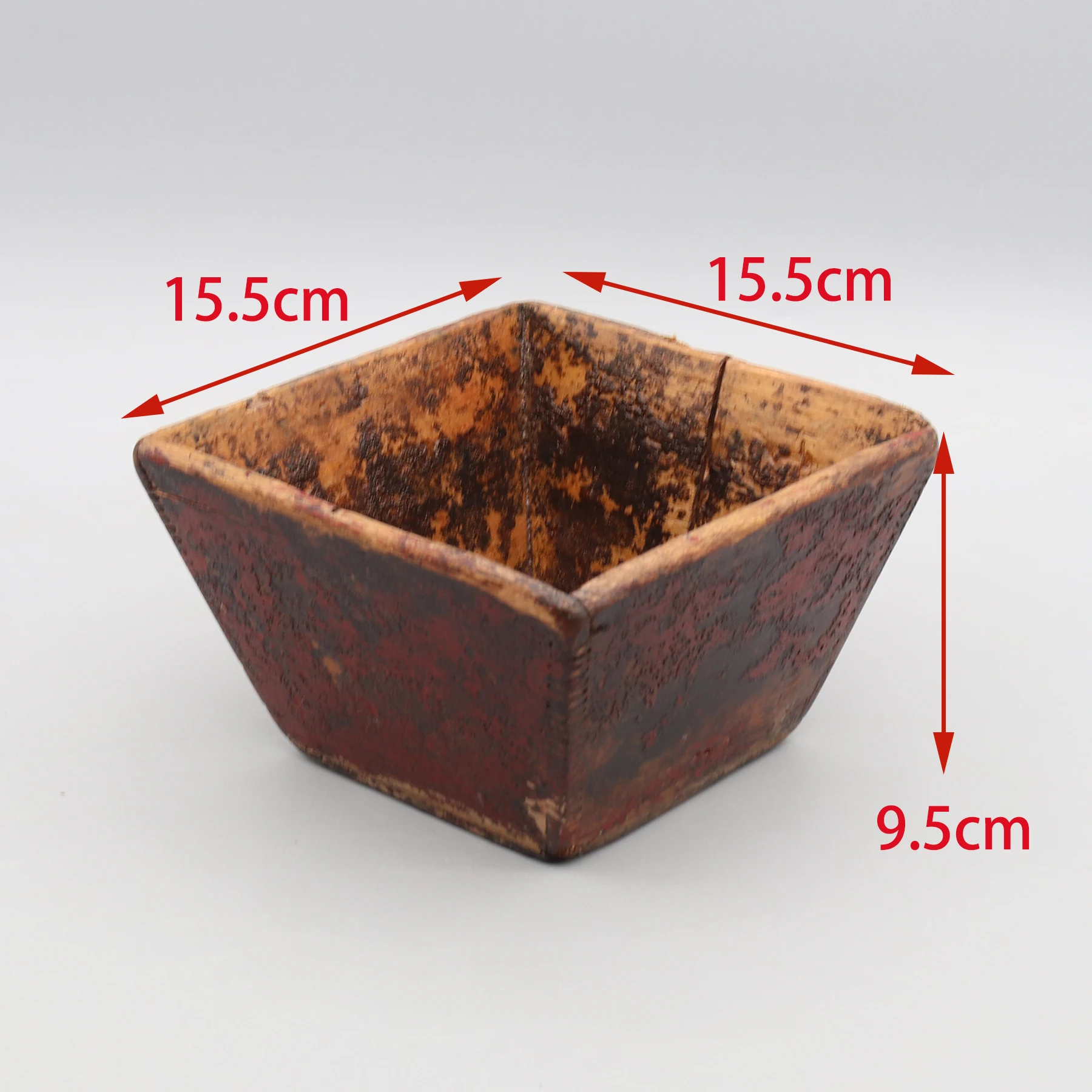 Old Chinese Rice Measure, Small Wooden Storage Box