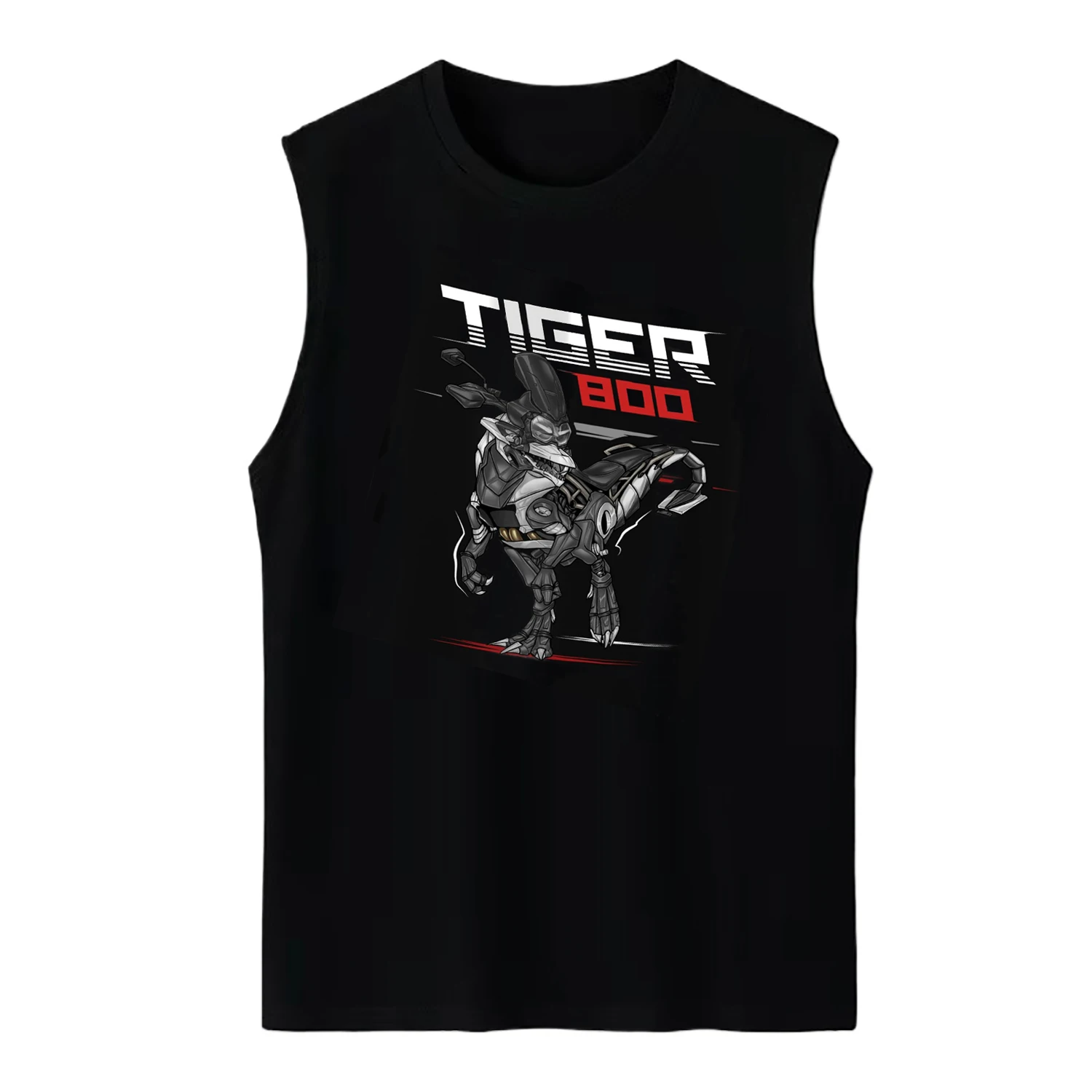 British Tiger 800 Motorcycle Dinosaur Inspired Tank Top New 100% Cotton O-Neck Casual Mens Vests Sleeveless T-shirt Streetwear