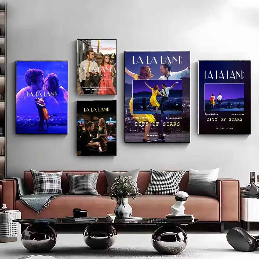Dreamy Film La La Land Poster Stylish Wall Art Print for Living Room Bedroom Study Office Café Home Decor Modern Gift