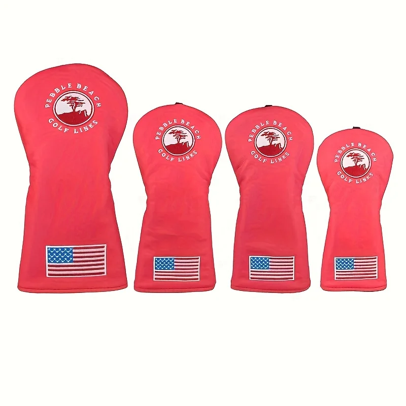 Tree Pattern Golf Club Head Cover Driver Head Covers Fairway Wood Head Covers Hybrid Head Covers Putter Cover Pu Leather