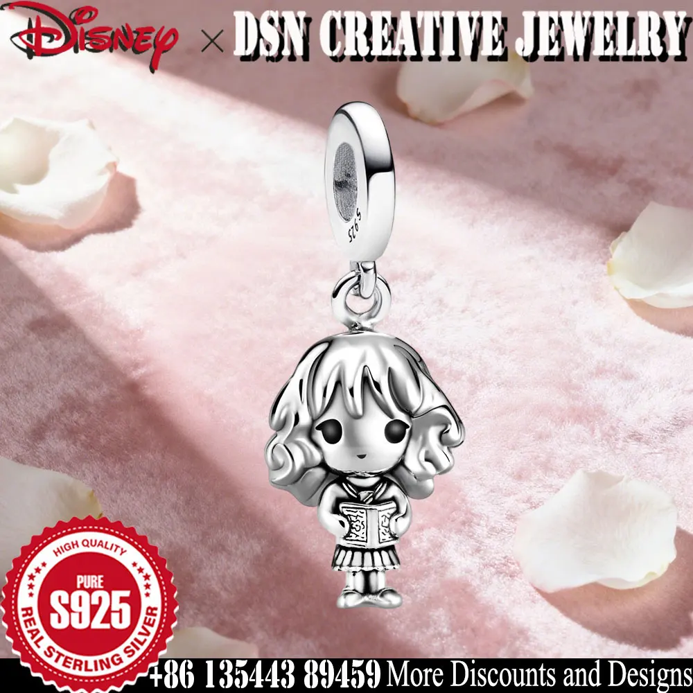 مجوهرات DSN s925 من الفضة الإسترليني حلية إبداعية على طراز ديزني للفتيات الصغيرات حلية أصلية لسوار الفتاة هدية مجوهرات فاخرة
