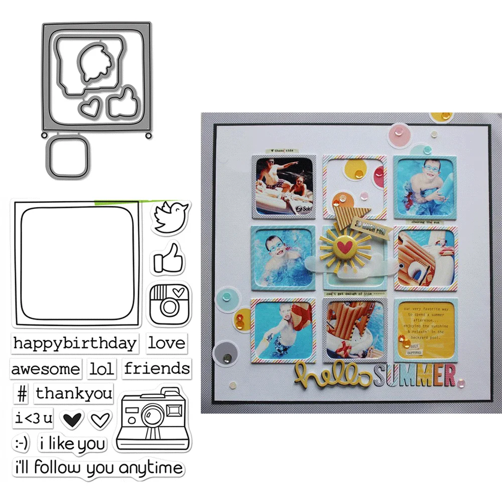 Christmas, Oh Gnome Stamp on the beach Clear Stamps or Metal Cutting Dies Hot For DIY Craft Making Card Scrapbooking Decoration