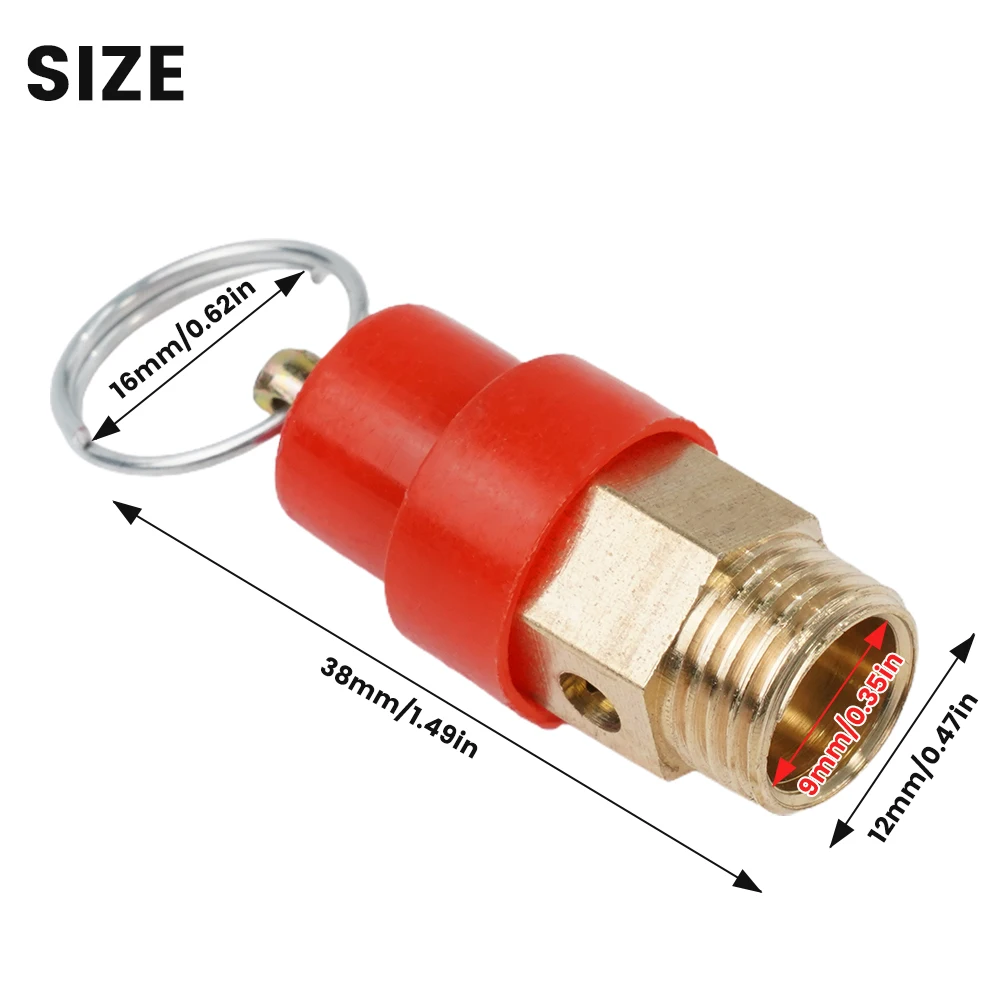 For BSP 8kg Air Compressor Safety Relief Valve Brass 1/4\\\