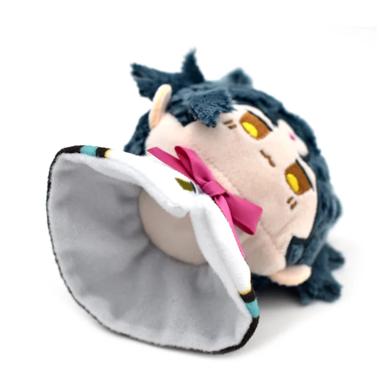 12cm Game Impact Plush Pendant Keychain Venti Xiao Tartaglia Kazuha Alhaitha HuTao Doll Toy Cape With Bead Chai For Gift