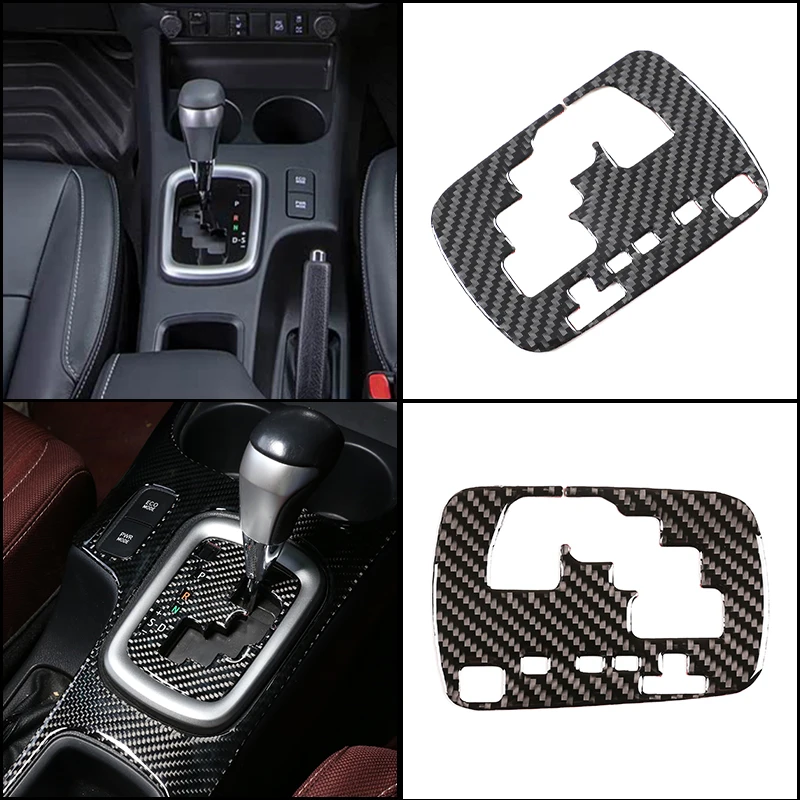 

For Toyota Hilux 2015-2021 Soft Carbon Fiber Central Control Gear Shift Indicator Panel Trim Cover Interior Decorative Stickers