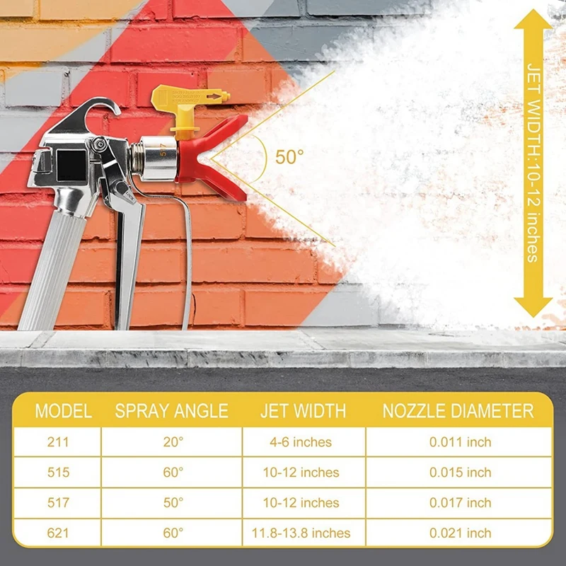 1 Uds. Máquina de pulverización de pintura sin aire de alta presión 3600 PSI con 4 juntas giratorias 211,515,517,621 y 4 filtros