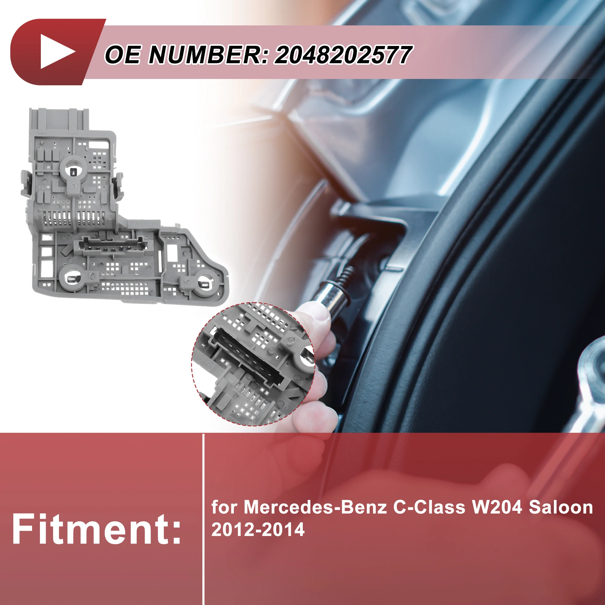 

UXCELL цоколь правого заднего фонаря для Mercedes-Benz C-Class W204 Saloon 2012-2014 No 2048202577 Разъем лампы заднего фонаря 7 + 4 контакта