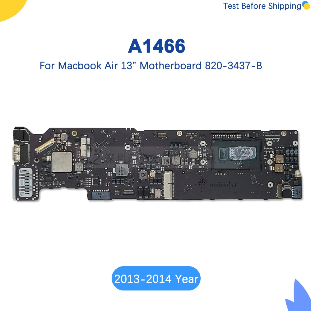 

Tesed Laptop A1466 logic Board For MacBook Air 13" Motherboard Mid 2013 Early 2014 EMC 2632 820-3437-A/B