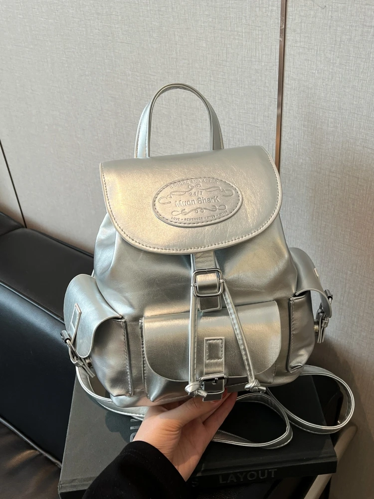 

Cute Casual Travel Versatile Outdoor Bapa Faionable New 2025 Women's oulder Bag Small Bookbag Modern Neutral Sle