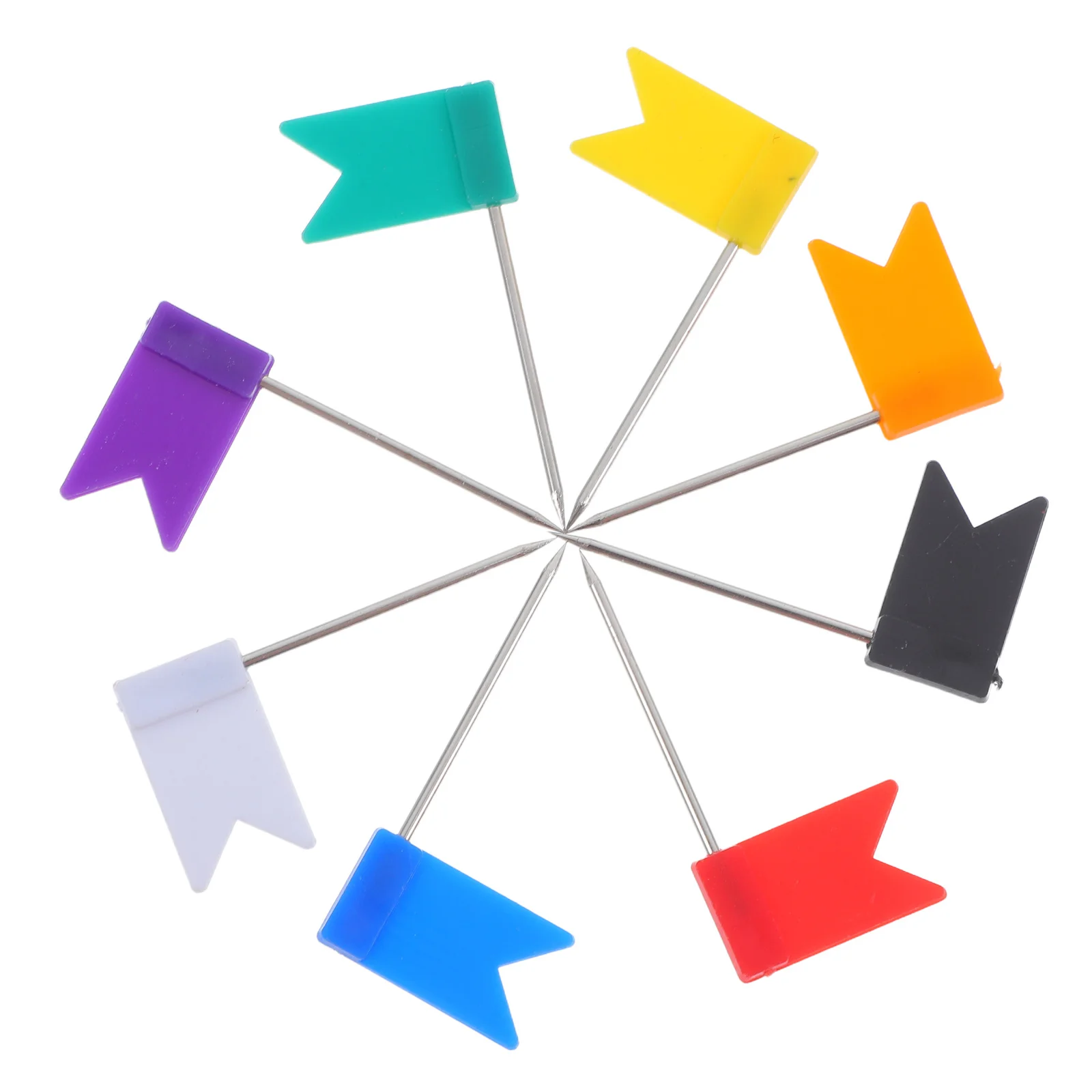 

160Pcs Colorful Flag Push Pins Set for Maps Cork Boards Bulletin Boards T-Shaped Design Strong Hold Reusable Pins for Office