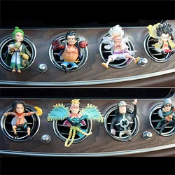 One Piece Car Air Freshener Aromatherapy Luffy Zoro Anime Character Models Air Outlet Fragrance Flavor Auto Decoration Kids Toys