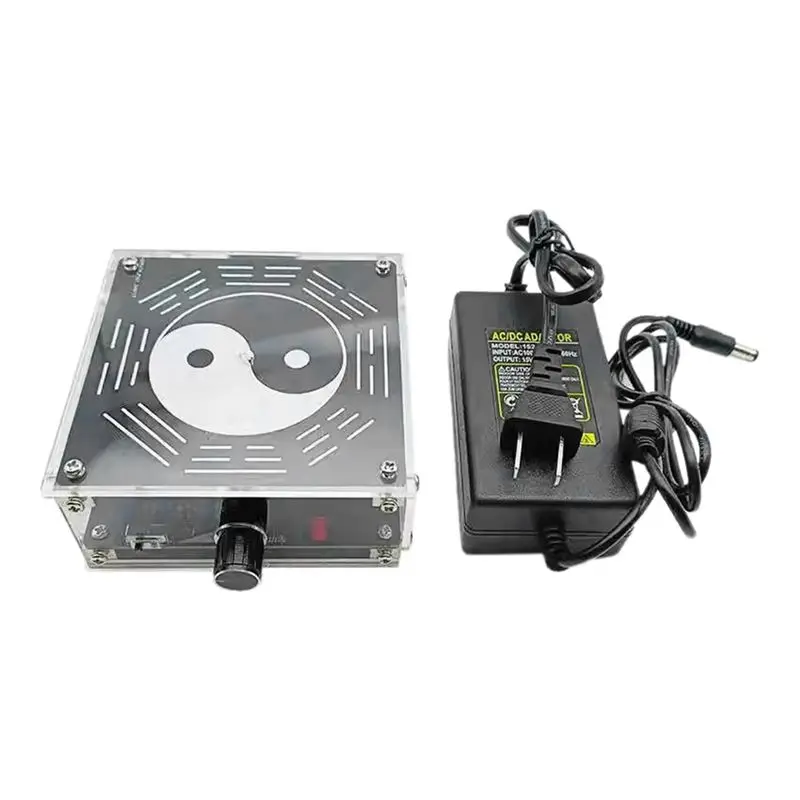 B03C-Adjustable Power 15W 7.83HZ Schumann Resonance Ultra-Low Frequency Pulse Sine Wave Generator Audio Resonator US Plug