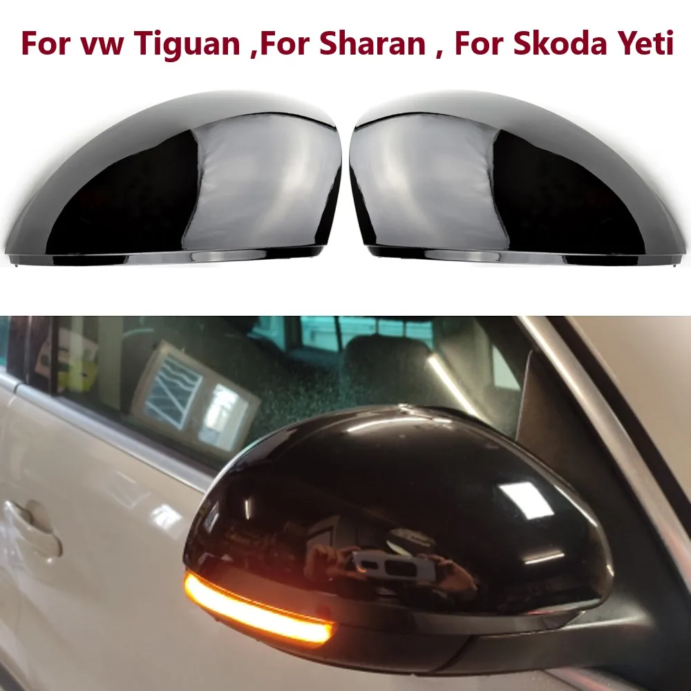 

Carbon Fiber Glossy Black Side Rearview Mirror Cover Cap For vw Tiguan 2008-2016 ,for Sharan 2012-2018, for Skoda Yeti 2008-2019