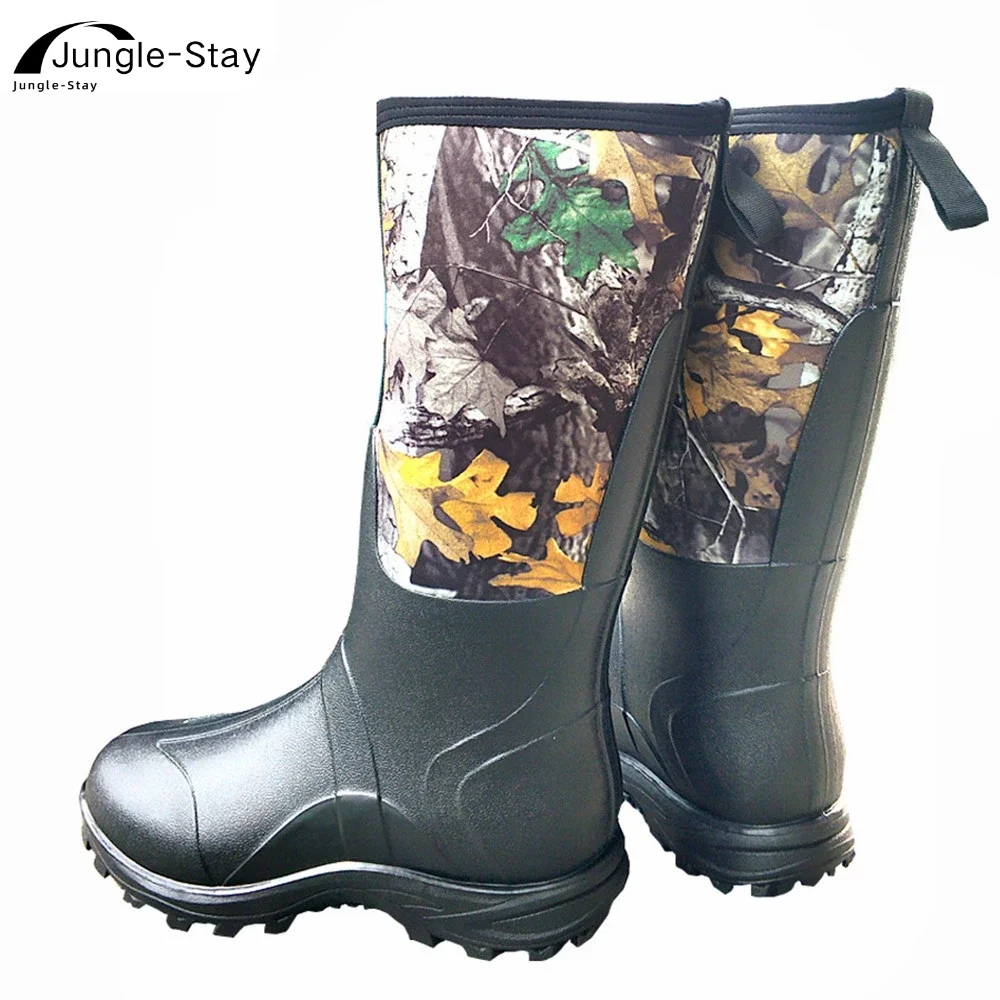 

Camouflage rain boots men's Ladies'duck hunting boots outdoor fishing boots anti-skid fashion water shoes waterproof men's shoes