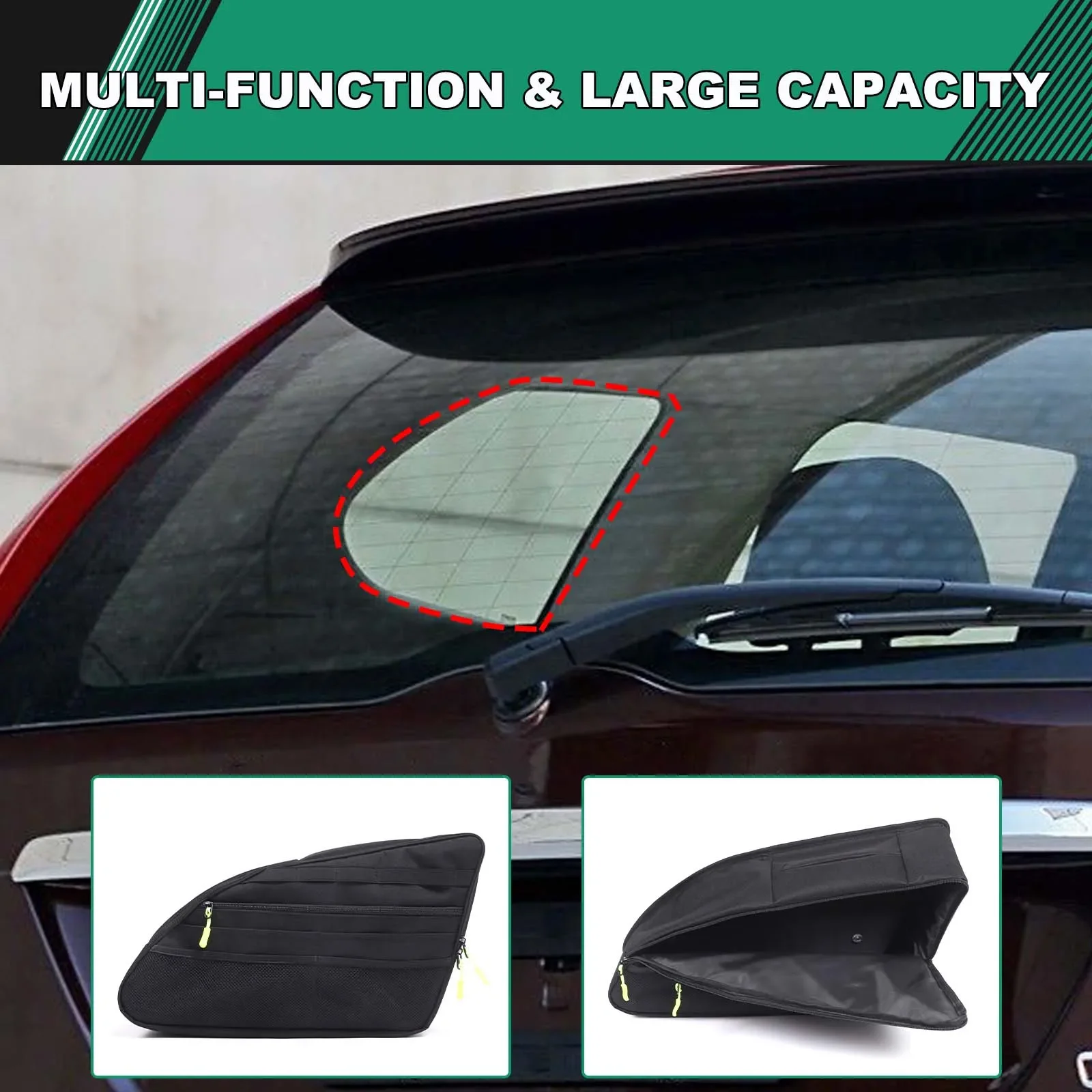 

Oxford Cloth Black For Volvo XC60 2015-2017 car trunk side window tool kit storage bag car interior modification accessories