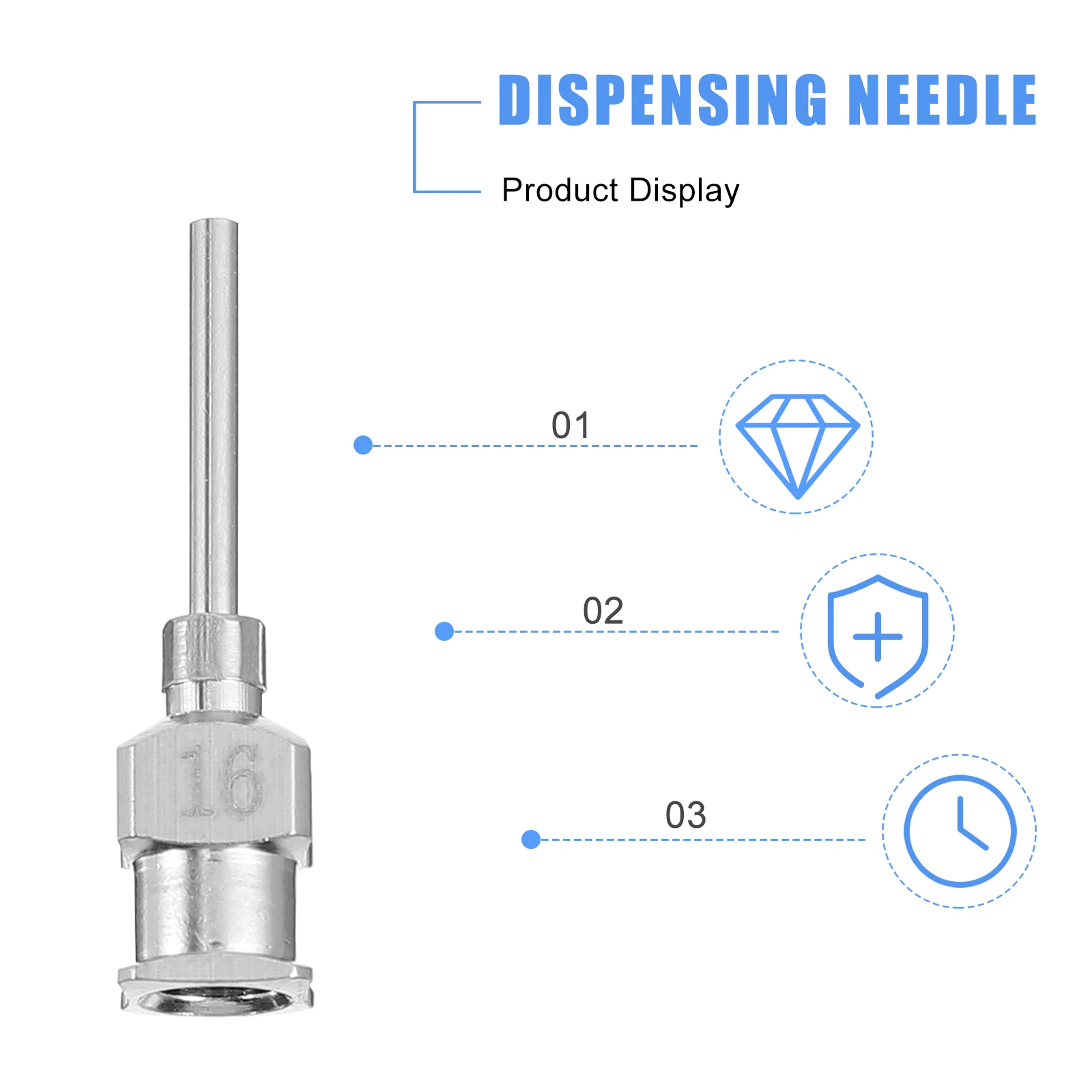 

12 Pcs Stainless Steel Needle Set Precision Luer Slips Tip Dispensing Needles for Epoxy Resin Glue Craft Projects Strong