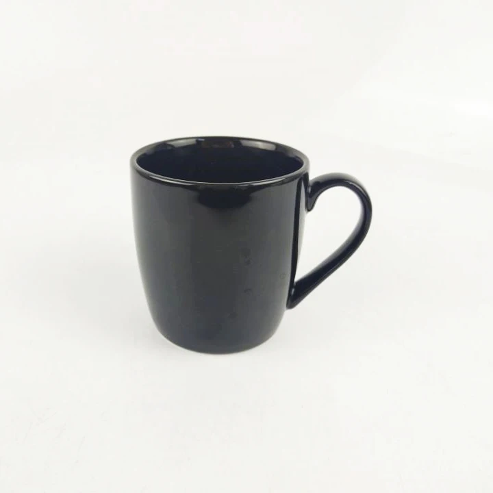 Imagem -05 - Caneca de Chá Cerâmica com Alça para Casais Porcelana Quente Copos Pretos Claros para Escritório e Casa Uso de Festa Canecas para Casais